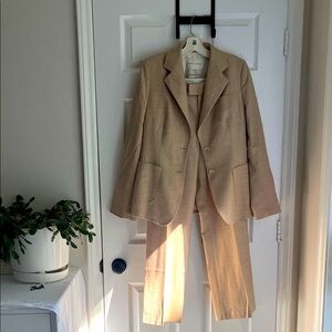 Banana Republic Beige Suit Blazer and Trousers